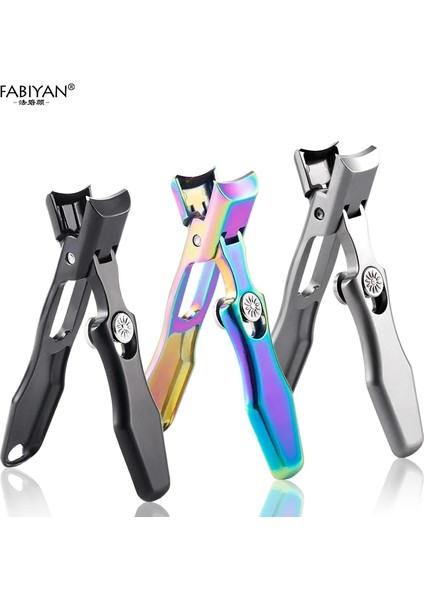 Şerit 02 Paslanmaz Çelik Anti Sıçrama Geniş Çene Açılış Pense Tırnak Makası Manikür Tırnak Kalın Sert Ayak Tırnağı Kesme Giyotin Aracı (Yurt Dışından) modelleri