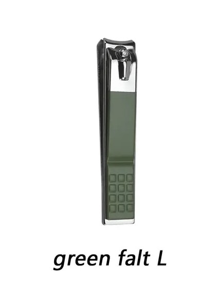 Yeşil Düz L Siyah Renkli Tırnak Makası Kesici Paslanmaz Çelik Profesyonel Manikür Giyotin Yüksek Kaliteli Ayak Tırnak Makası Manikür Araçları (Yurt Dışından)