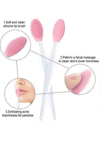 1 Adet-Pembe Yüz Temizleme Fırçası Silikon Cilt Bakımı Güzellik Makyaj Fırçalar Yüz Scrubber Exfoliator Yüz Fırçalama Yüz Bakımı Aracı 1/4/8 Adet (Yurt Dışından) modelleri