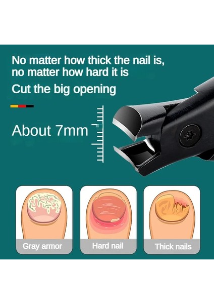 Yeşil Yeni Anti-Sıçrama Tırnak Makası Büyük Kalın Sert Özel Tırnak Makası Çapraz Pense Tırnak Makası Ev Manikür Araçları (Yurt Dışından) modelleri