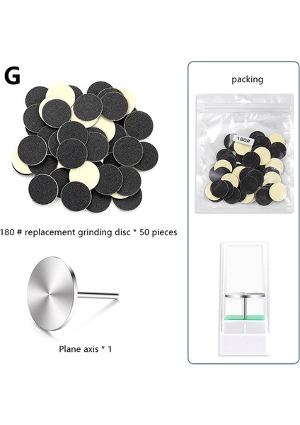 G 50 Adet 25MM Çap Ayak Törpü Ayak Dosya Mandrel Ayak Zımpara Kağıdı Pedikür Cilalı Zımpara Halkası Pedikür Araçları (Yurt Dışından)