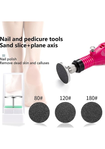 G 50 Adet 25MM Çap Ayak Törpü Ayak Dosya Mandrel Ayak Zımpara Kağıdı Pedikür Cilalı Zımpara Halkası Pedikür Araçları (Yurt Dışından)