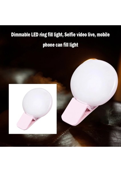 Beyaz LED Selfie Halka Işık Makyaj Aydınlatmaları Cep Telefonu Mini Fotoğraf Dolgu Işıkları Ayarlanabilir Taşınabilir Selfie Canlı Lamba USB Şarj (Yurt Dışından) indirimleri