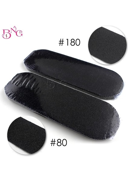 Sıyah G80 180-20 Adet Bng 1/20 Adet #80 180 Bakım Dolum Tırnak Dosyaları Tampon Yedek Ayak Zımpara Paslanmaz Metal Kolu Sökücü Taşlama Aracı (Yurt Dışından) indirimleri