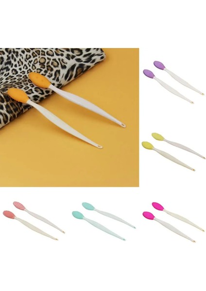 Pembe Peeling Burun Temiz Siyah Nokta Temizleme Fırçası Aracı Yedek Kafa ile Güzellik Cilt Bakımı Yıkama Yüz Silikon Fırça (Yurt Dışından) indirimleri