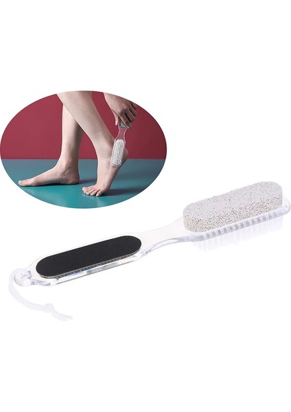 Çok 4 Yan Ayak Fırçası Scrubber Ayak Masajı Pedikür Aracı Fırçalama Fırçaları Peeling Spa Duş Ölü Deri Kaldırmak Ayak Bakımı Aracı (Yurt Dışından)