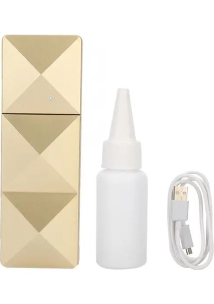 Altın Taşınabilir USB Kullanışlı Mist Sprey Nemlendirici Şarj Edilebilir Yüz Nemlendirici Atomizasyon Püskürtücü 6 ml Yüz Cilt Bakımı Araçları (Yurt Dışından)