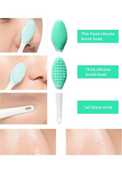 04 1 Pc Silikon Burun Temiz Fırça Peeling Gözenek Güzellik Yüz Fırça Cilt Bakımı Masaj Aracı Derin Temiz Akne Siyah Nokta Kaldırmak (Yurt Dışından)