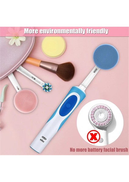 Siyah Diş Fırçası Yedek Fırça Kafaları Oral-B Silikon Temizleme Kafası Yüz Cilt Bakımı Araçları Yüz Temizleme Fırçası Kafası Elektrikli (Yurt Dışından)