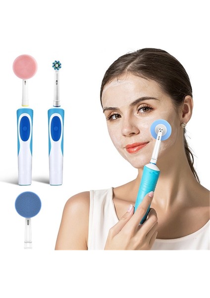 Siyah Diş Fırçası Yedek Fırça Kafaları Oral-B Silikon Temizleme Kafası Yüz Cilt Bakımı Araçları Yüz Temizleme Fırçası Kafası Elektrikli (Yurt Dışından)