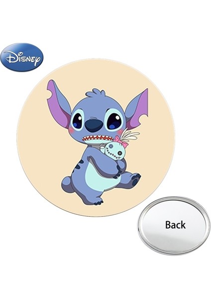 DSN301 Disney Animasyon Lilo ve Stitch Mini Cep Aynası Kompakt Taşınabilir Makyaj Araçları Seyahat Çanta Tek Taraflı Aynalar Çocuklar Hediye (Yurt Dışından)