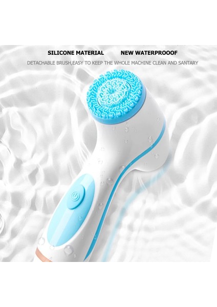 Pembe 3 Parça Fırça 3 In 1 Silikon Elektrikli Yüz Temizleme Fırçası Yüz Masaj Aletleri Sonic Döner Su Geçirmez Galvanik Siyah Nokta Kaldırma Akne Aracı (Yurt Dışından) fırsatları