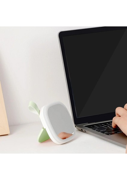 Pembe LED Makyaj Aynası Gece Lambası Tıraş Seyahati Için Ayarlanabilir Parlaklık USB (Yurt Dışından)
