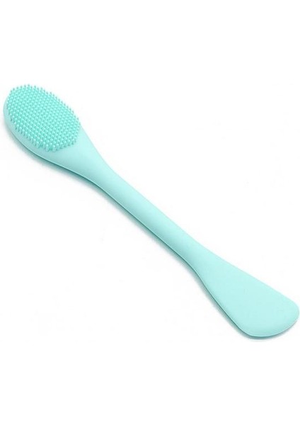 Koyu Yeşil Yüz Maskesi Fırçası Yeniden Kullanılabilir Bükülebilir Silikon Yüz Çamur Maskesi Aplikatör Yüz Kremi Spatula Cilt Bakımı Için (Yurt Dışından)