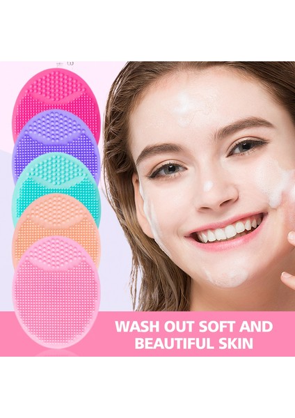 Pembe Mini Masaj Yüz Temizleme Fırçası Silikon Peeling Siyah Nokta Yüz Masajı Temiz Aracı Su Geçirmez Bebek Banyo Tarağı 2022 (Yurt Dışından)
