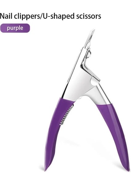 B4 Takma Tırnak Kapsül Kesici U Şeklinde Yanlış Akrilik Ipuçları Makas Giyotin Kesiciler Tırnak Makası Profesyonel Manikür Aksesuarları (Yurt Dışından)