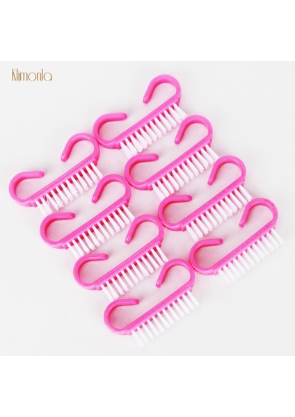 Temizleme Fırçası 100 Adet Pembe Temizleme Toz Fırçası Aracı Güzellik Manikür Plastik Alet Pembe Yumuşak Manikür Pedikür Tırnak Sanat Bakım Aracı (Yurt Dışından)