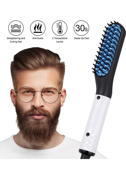 Altın Bize Taşınabilir Erkekler ve Kadınlar Mini Düzleştirici En Iyi Saç Düzleştirici Fırça Tarak Iyonik Sıcak Kablosuz Elektrikli Akülü Sakal Düzleştirici (Yurt Dışından) fiyatları