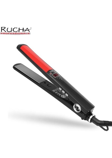 Kırmızı Au Rucha Saç Düzleştirici Titanyum Plakalar Düz Ütüler Profesyonel Mch Hızlı Isıtma Bukle Makinesi Kadınlar Için Saç (Yurt Dışından)