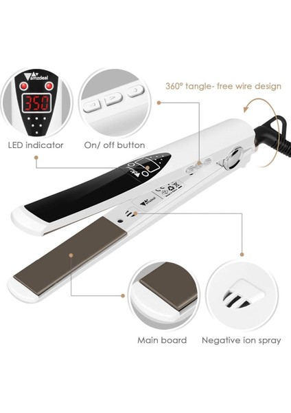 Kırmızı Au Rucha Saç Düzleştirici Titanyum Plakalar Düz Ütüler Profesyonel Mch Hızlı Isıtma Bukle Makinesi Kadınlar Için Saç (Yurt Dışından) modelleri