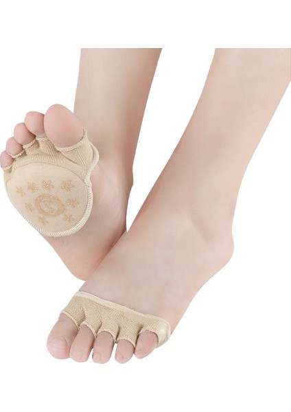 Burnu Açık Siyah 2 Çift Beş Parmak Çorap Yarım Avuç Içi Ön Ayak Pedi Kadın Ayak Koruyucu Bakım Yastığı Aşınma Önleyici Yüksek Topuklu Pedikür Ayakkabı Astarı (Yurt Dışından) modelleri