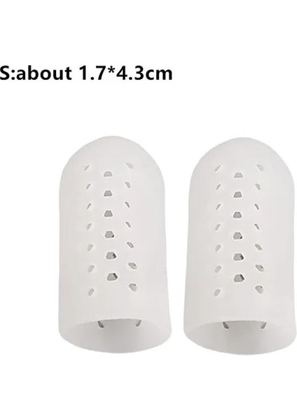 Temizle 2 Adet Ayak Bakımı Aracı Silikon Jel Ayak Ayırıcılar Sedyeler Ayak Tüpü Mısır Kabarcıklar Koruyucu Jel Bunyon Ayak Koruması (Yurt Dışından)