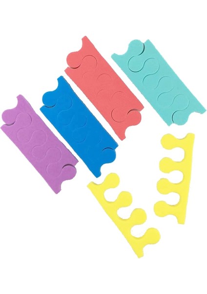 -RED-200PCS 200 ADET/100 Çift Köpük Eva Ayak Ayırıcı Sünger Manikür Tırnak Araçları Pedikür Ayak Bölücü Parmak Rahatlatıcı Holding Ayak Sedyesi (Yurt Dışından)