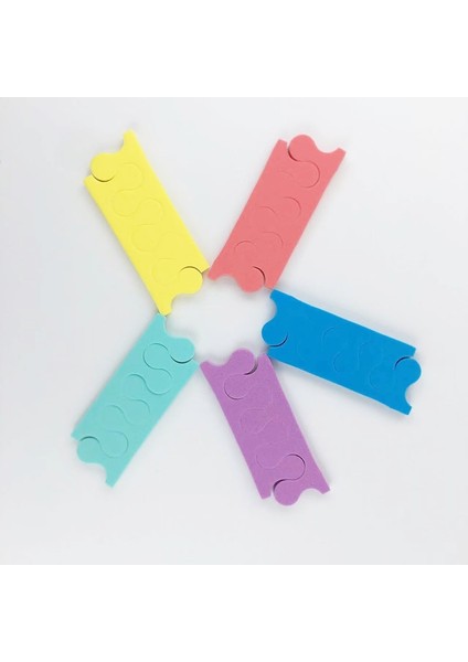 -RED-200PCS 200 ADET/100 Çift Köpük Eva Ayak Ayırıcı Sünger Manikür Tırnak Araçları Pedikür Ayak Bölücü Parmak Rahatlatıcı Holding Ayak Sedyesi (Yurt Dışından)