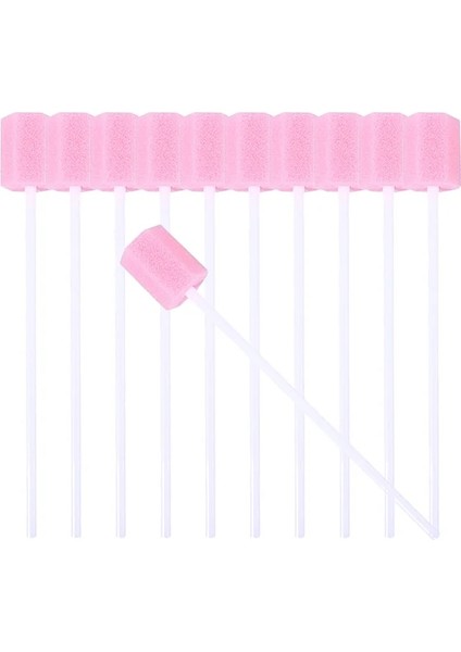 Pembe 80 Adet Temizleme Süngerleri Ağız Swabları Diş Araçları Oral Esnek Plastik Bakım Diş Malzemeleri (Yurt Dışından)