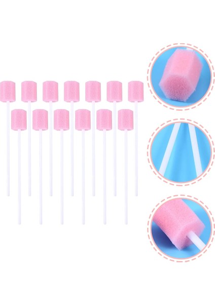 Pembe 80 Adet Temizleme Süngerleri Ağız Swabları Diş Araçları Oral Esnek Plastik Bakım Diş Malzemeleri (Yurt Dışından) fiyatları