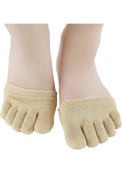 Tam Ayak-Beyaz 4 Adet = 2 Çift Ön Ayak Çorap Ayırıcılar Ayak Bakım Araçları Ortez Kadın Kaymaz Örtüşen Ayak Beş Parmak Yarım Ped Yastık (Yurt Dışından) fiyatları