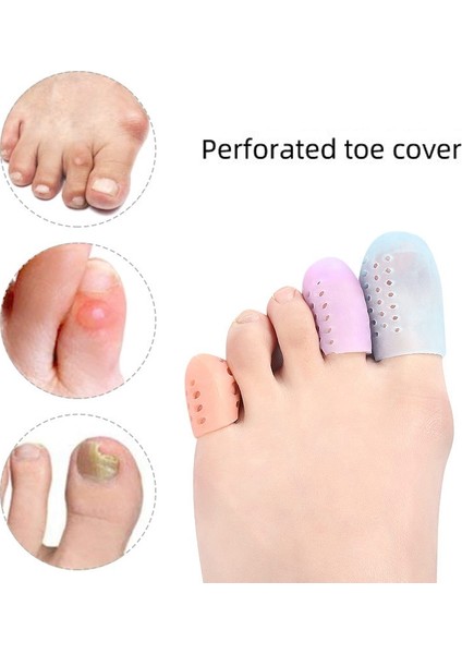 L Silikon Başparmak Koruyucu Kovan Ayırıcı Ayak Kapakları Delikli Tüp Ayak Bakımı Nefes Rahat Düzeltme Araçları (Yurt Dışından) modelleri