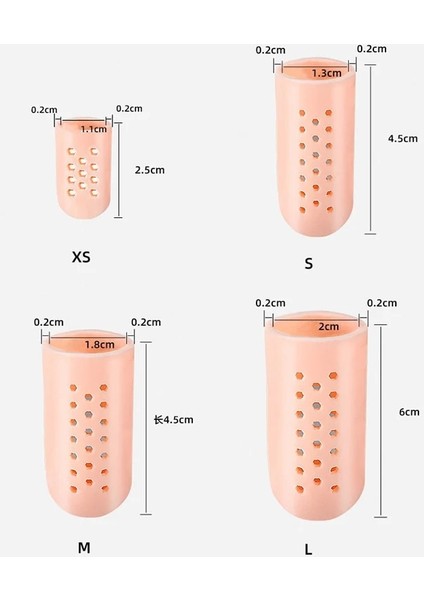 L Silikon Başparmak Koruyucu Kovan Ayırıcı Ayak Kapakları Delikli Tüp Ayak Bakımı Nefes Rahat Düzeltme Araçları (Yurt Dışından) indirimleri
