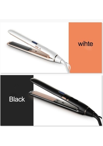 Beyaz Ingiltere 2019NEW Profesyonel Saç Düzleştirici Demir LCD Ekran Seramik Kaplama Plakası Iyonik Bukle Makinesi Chapinha Düzleştirici Şekillendirici Aracı (Yurt Dışından)
