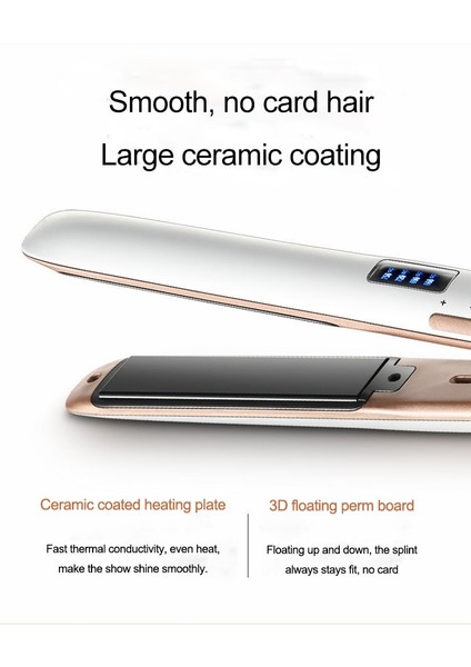 Beyaz Ingiltere 2019NEW Profesyonel Saç Düzleştirici Demir LCD Ekran Seramik Kaplama Plakası Iyonik Bukle Makinesi Chapinha Düzleştirici Şekillendirici Aracı (Yurt Dışından) indirimleri