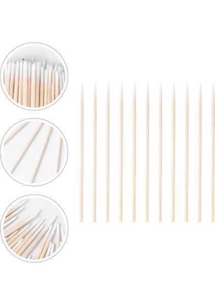 Gösterildiği Gibi 400 Adet 500 Pamuklu Çubukla Tek Sivri Pamuklu Çubukla Pamuk Çubukları Makyaj Için Microblading Pamuklu Çubukla (Yurt Dışından)