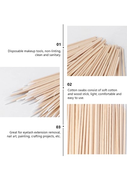 Gösterildiği Gibi 400 Adet 500 Pamuklu Çubukla Tek Sivri Pamuklu Çubukla Pamuk Çubukları Makyaj Için Microblading Pamuklu Çubukla (Yurt Dışından) fırsatları