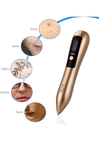 Şerit Yok Kutusu 9 Seviye LCD Plazma Kalem Lazer Köstebek Kaldırma Cilt Mısır Çil Etiketi Nevus Karanlık Yaş Süpürme Nokta Dövme Sökücü Elektrikli Makine (Yurt Dışından)