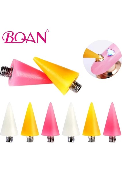 Sarı Bqan 4 Adet/takım Tırnak Süsleyen Balmumu Kalem Değiştirilebilir Kafa Boncuk Rhinestones Taşlar Seçici Manikür Kendinden Yapışkanlı Tırnak Sanat Araçları (Yurt Dışından) fiyatları