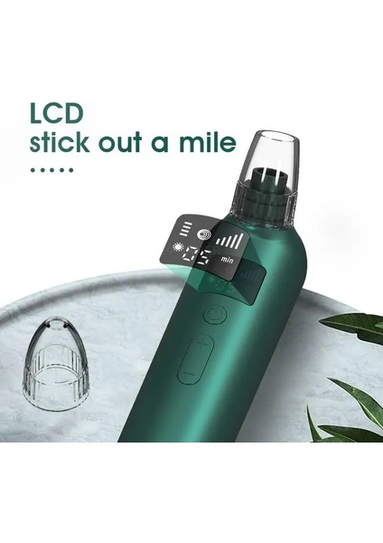 B Vakum Yüz Gözenek Temizleyici Siyah Nokta Emme Aracı LED Ekran ile Elektrikli Akne Komedon Çıkarıcı Kiti USB Şarj Edilebilir (Yurt Dışından) fırsatları