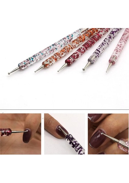 24 Nail Art Fırçası Nail Art Süsleyen Kalem Çizim Boyama Seti Dıy Tasarım Nail Art Süsleyen Araçları Manikür Aksesuarları (Yurt Dışından) fırsatları