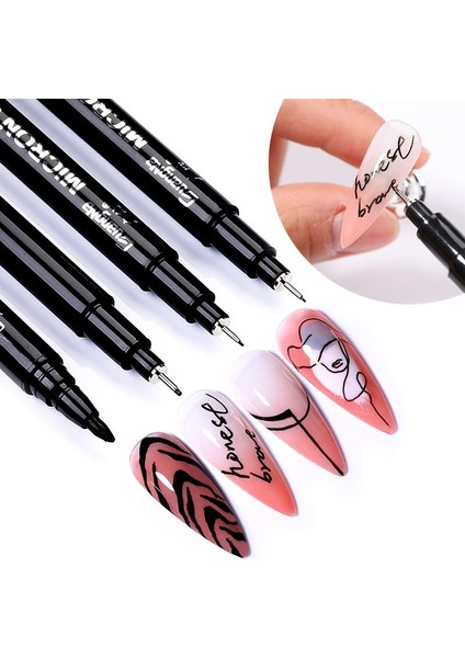1mm 1 Adet Nail Art Graffiti Kalem Siyah Renk Uv Jel Lehçe Tasarım Nokta Boyama Detaylandırma Kalem Fırçalar Dıy Tırnak Sanat Süslüyor Araçları (Yurt Dışından) indirimleri