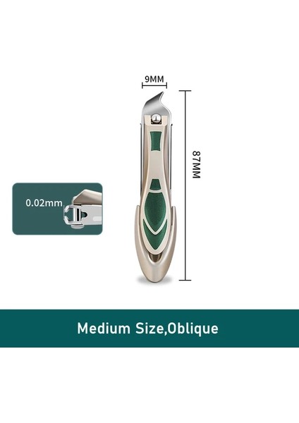 Orta Eğik Anti Sıçrama Çivi Makası Dosya ile Paslanmaz Çelik Manikür Sert Batık Tırnak Kırpma Genişletmek Kesici Dayanıklı Makas Aletleri (Yurt Dışından)