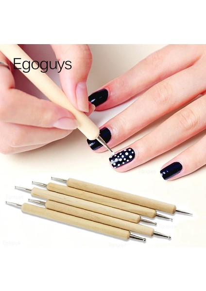 No.8 5 Adet Iki Yönlü Ahşap Süsleyen Kalem Rhinestones Mücevher Kristal Toplama Tırnak Sanat Uv Jel Boyama Kabartma Dotter Manikür Dıy Nokta Araçları (Yurt Dışından) fiyatları