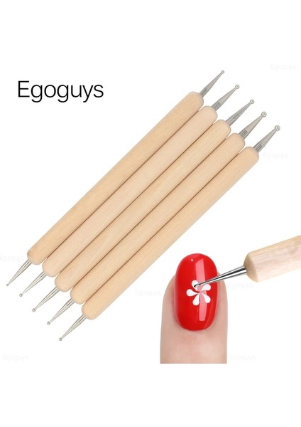No.8 5 Adet Iki Yönlü Ahşap Süsleyen Kalem Rhinestones Mücevher Kristal Toplama Tırnak Sanat Uv Jel Boyama Kabartma Dotter Manikür Dıy Nokta Araçları (Yurt Dışından) fırsatları