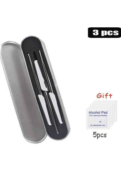 Hp-3pcs Sivilce Cımbız Siyah Nokta Kaldırma Aracı Cilt Bakımı Yüz Akne Temizleme Kiti Siyah Noktalar Temizleyici Profesyonel Sivilce Kiti Güzellik Iyileşmek (Yurt Dışından)