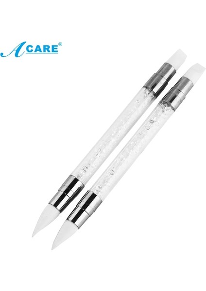 1 Adet Turuncu Acare Çift Uçlu Nail Art Silikon Heykel Kalem 3D Oyma Dıy Glitter Toz Sıvı Manikür Süsleyen Fırça Tırnak Ipuçları Aracı (Yurt Dışından) fırsatları