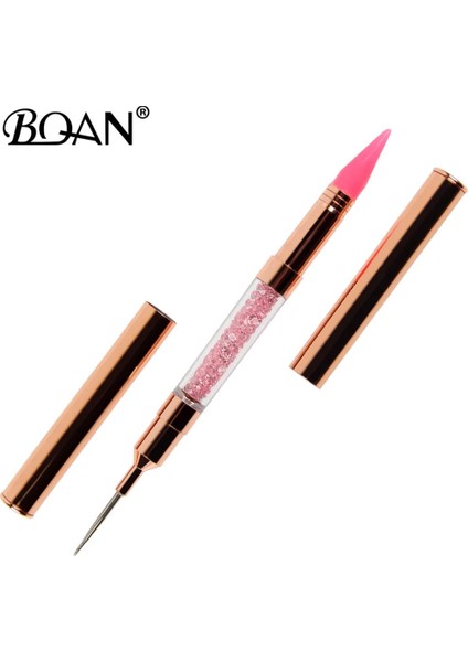 5MM11MM Bqan 1 Adet Gül Altın Çift Uçlu Tırnak Süsleyen Kalem Kristal Boncuk Kolu Taklidi Çiviler Seçici Balmumu Kalem Manikür Tırnak Resim Fırçası (Yurt Dışından) fırsatları