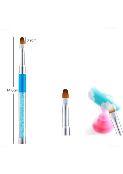 No.12 5 Adet Renkli Çift Uçlu Akrilik Çelik Süsleyen Kalem Rhinestones Seçici Toplama Tırnak Resim Fırçası Kabartma Vida Girdap Çıtçıt Noktalayıcı (Yurt Dışından)