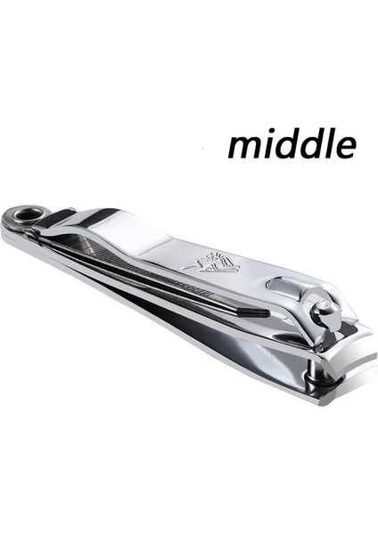 Orta Tırnak Makası 4 Boyutu Karbon Paslanmaz Çelik Kesici Profesyonel Manikür Giyotin Klip Yakalayıcı ile Yüksek Kaliteli Ayak (Yurt Dışından)